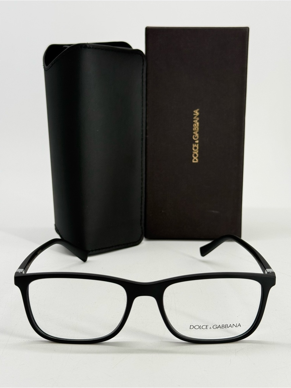 Dolce & Gabbana Black Eyewear with Branded Case